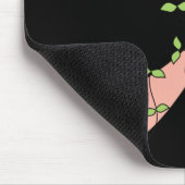 Uteruskrebs Ich bin ein Überlebender Mousepad (Ecke)