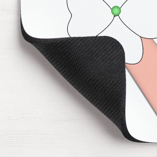 Uteruskrebs Überlebende Blume Mousepad (Ecke)