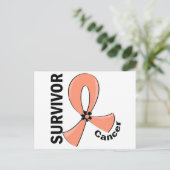 Uteruskrebserkrankung 12 postkarte (Stehend Vorderseite)