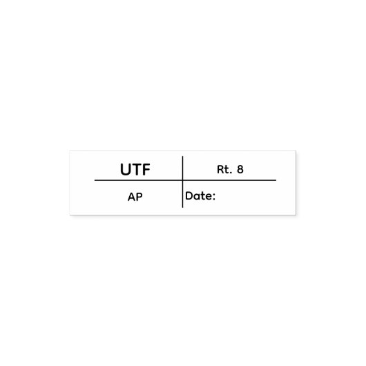 UTF-Stempel Permastempel (Design)