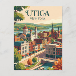 Utica, New York Postkarte