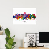 Utica New York Skyline Poster (Heimbüro)