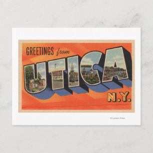 Utica, New YorkGroße Letter ScenesUtica, NY Postkarte