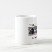 Utilitarianism (1-side) sml weiße Tasse (links) (Mittel)