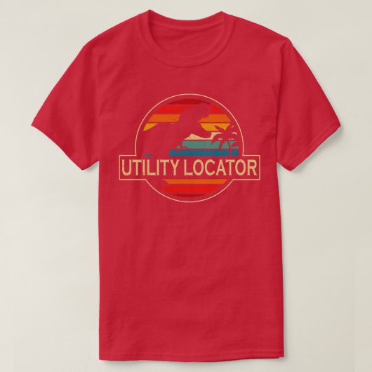 Utility Locator Dinosaur T-Shirt (Design vorne)