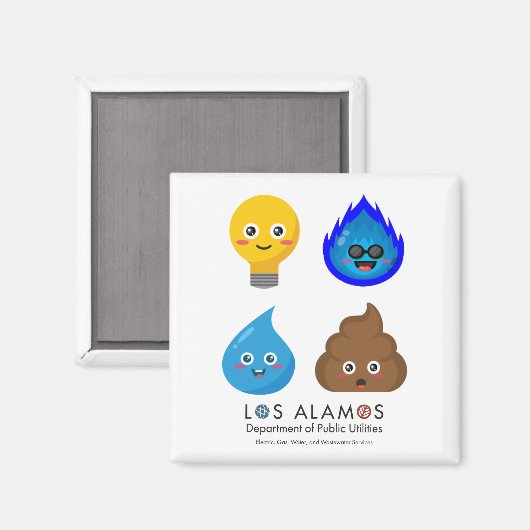 Utility Mascot Magnet (Vorderseite/Rückseite)