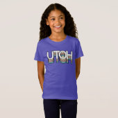 UTOH Pastel Retro Ästhetik Moderne Mood Typografie T-Shirt (Vorne ganz)