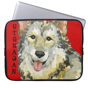 Utonagan-Farbblock Laptopschutzhülle