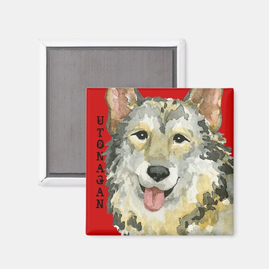 Utonagan-Farbblock Magnet (Vorderseite/Rückseite)