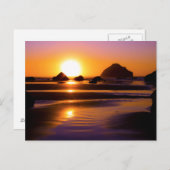 Utopia - Face Rock, Bandon, Oregon Postkarte (Vorne/Hinten)