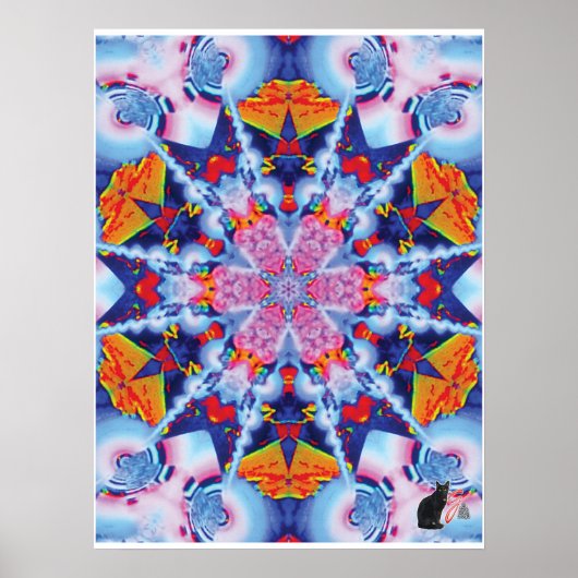 Utopia Kinetic Collage Kaleidoscope Poster (Vorne)