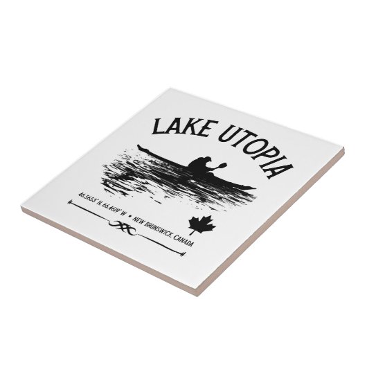 Utopia New Brunswick Canada Seen - Kayaker Fliese (Seite)