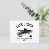 Utopia New Brunswick Canada Seen - Kayaker Postkarte (Stehend Vorderseite)