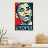 Utopia - Obama-Parodie-Poster Poster (Küche)