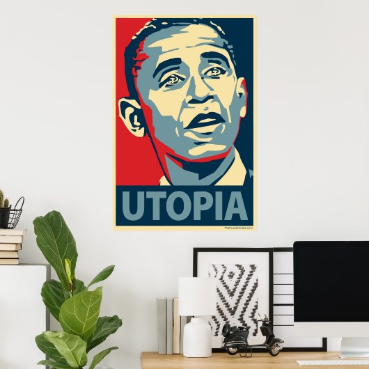 Utopia - Obama-Parodie-Poster Poster (Heimbüro)