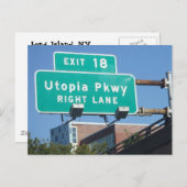 Utopia Pkwy Postkarte (Vorne/Hinten)