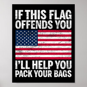 Utopia Sport Usa Shop Wenn Dich Diese Flagge Belei Poster