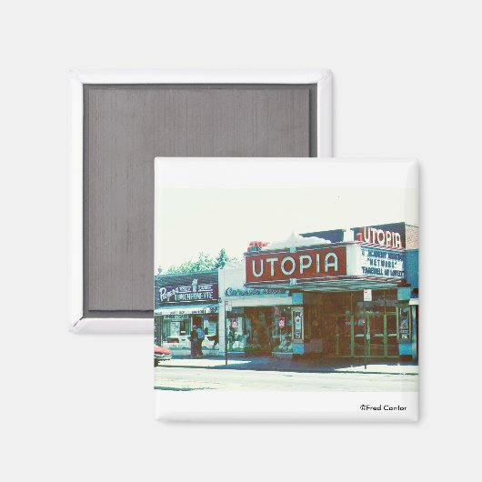 Utopia Theater & Rogers Magnet (Vorderseite/Rückseite)