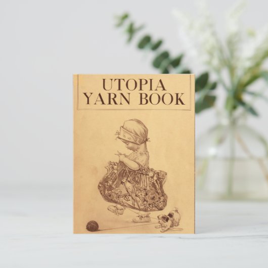 Utopia Yarn Book Postkarte (Stehend Vorderseite)