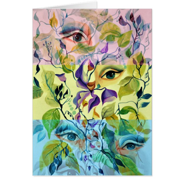 Utopian Psychedelic Surreal Eyes Design (Vorne)