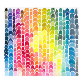 Utopias Rainbow-Farb-Chart-Muster Fotodruck