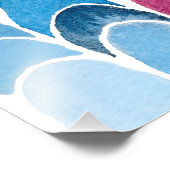 Utopias Rainbow-Farb-Chart-Muster Fotodruck (Ecke)