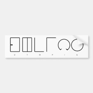 Utopie Autoaufkleber