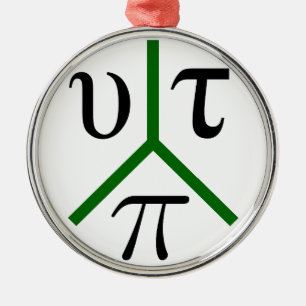 Utopie paix ornament aus metall