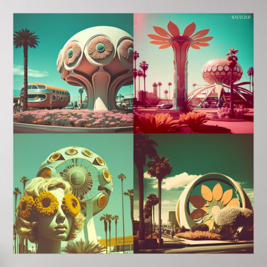 Utopische Reihen - (mit Zeichnend Motherboard-Logo Poster (Vorne)