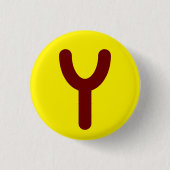 Utopischer Logo-Knopf Button (Vorderseite)