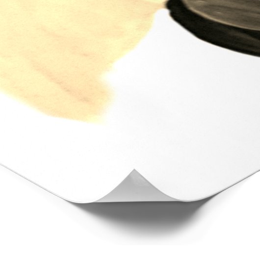 Utopisches Sepia Surreal Eyes Design Poster (Ecke)