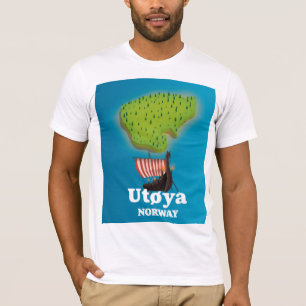 Utøya Norwegen Reiseplakat T-Shirt