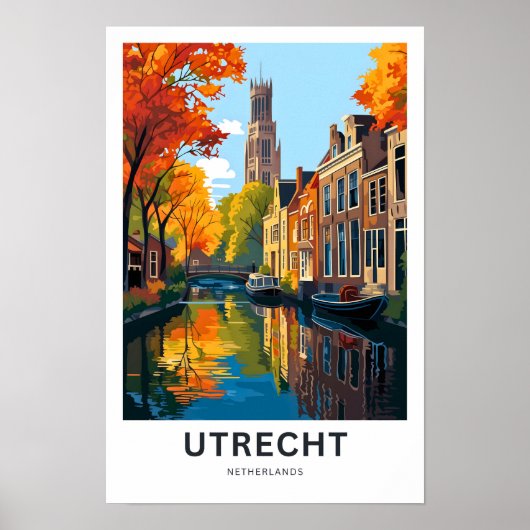 Utrech Netherlands Travel Print Poster (Vorne)