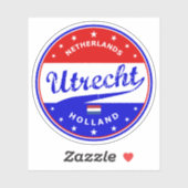 Utrecht Aufkleber (Blatt)