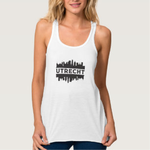 Utrecht City Cityscape Skyline Reisen Funny Gift Tank Top