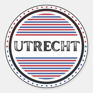 Utrecht City Pride Emblem – Niederländische Identi Runder Aufkleber