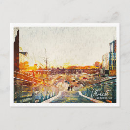 Utrecht Netherland Schöne Öllandschaft Postkarte