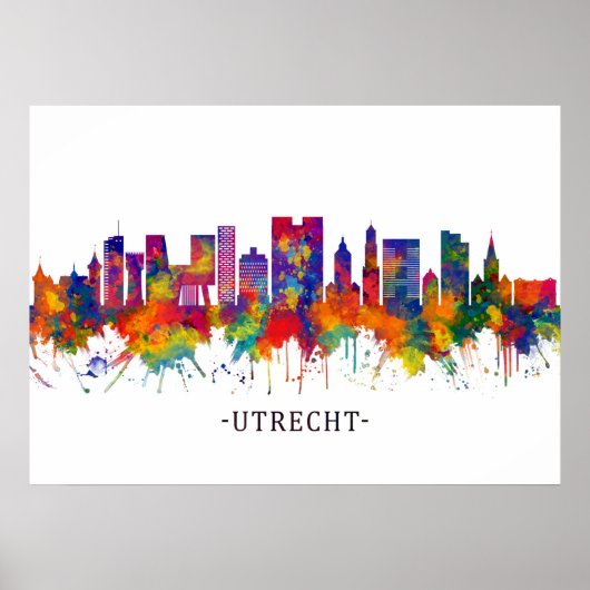 Utrecht Netherlands Skyline Poster (Vorne)