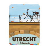 Utrecht Niederlande Ferienplakat. Magnet (Vertikal)