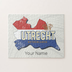 Utrecht Niederlande Karte Niederländisch Vintage S Puzzle