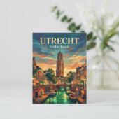 Utrecht Niederlande Postkarte (Stehend Vorderseite)
