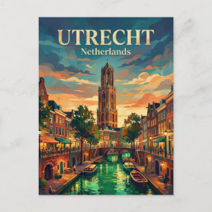 Utrecht Niederlande Postkarte