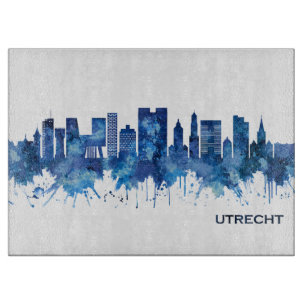 Utrecht Niederlande Skyline Blue Schneidebrett