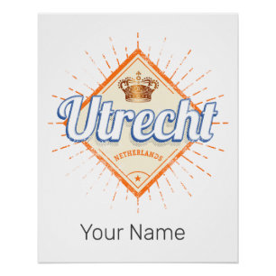 Utrecht Niederlande Stadt Niederländisch Vintage S Poster