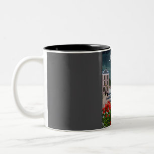 Utrecht Niederlande Vintag Minimal Retro Trav Zweifarbige Tasse