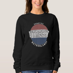 Utrecht Niederlande Vintage deutsche Flagge Sweatshirt