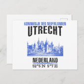 Utrecht Postkarte (Vorne/Hinten)