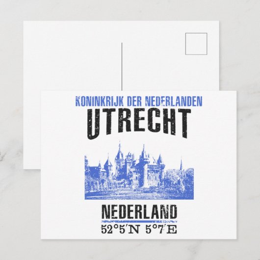 Utrecht Postkarte (Vorne/Hinten)
