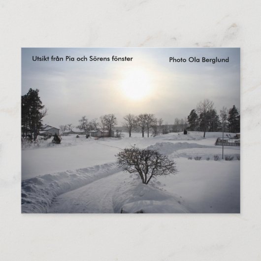 Utsikt från Pia och Sörens fönste... Postkarte (Vorderseite)