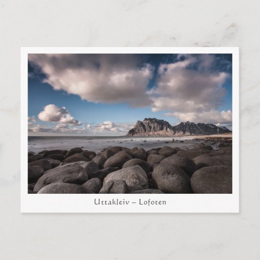 Uttakleiv Lofoten-Inseln Postkarte (Vorderseite)
